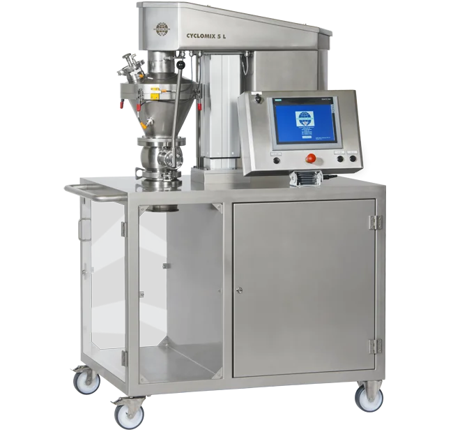 Mélangeur intensif Cyclomix pour essais de poudres