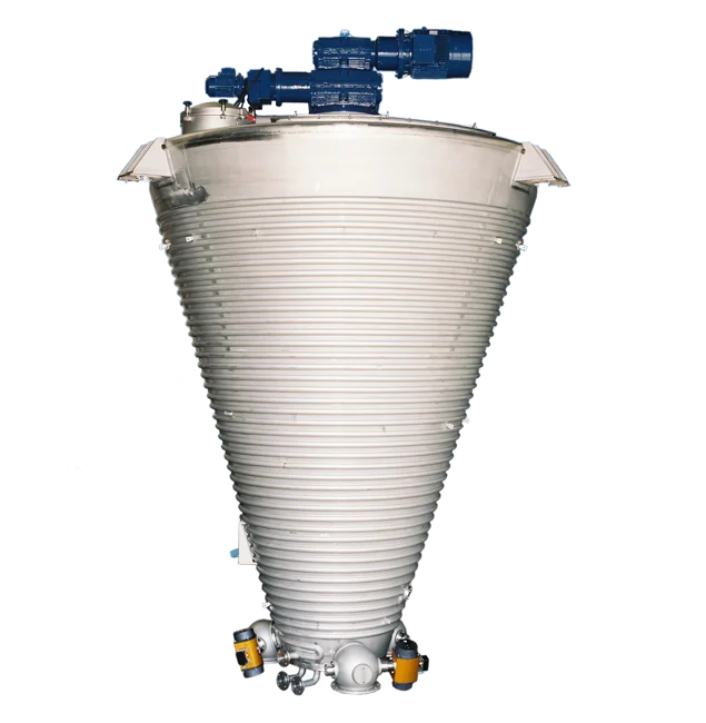 Sécheur conique à vis pour poudres métalliques