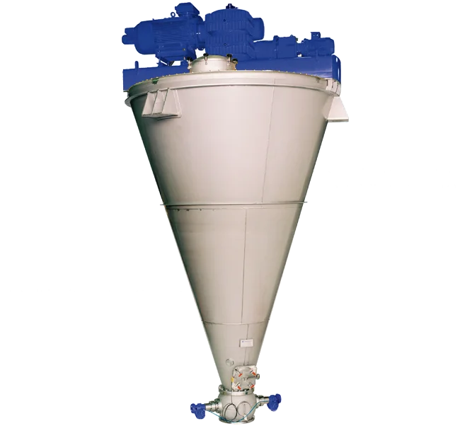 Mélangeur conique à vis Nauta pour poudres céramiques et additifs
