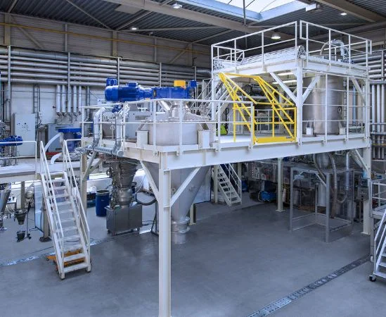 Centre d’essais pour le traitement des poudres et solides en vrac