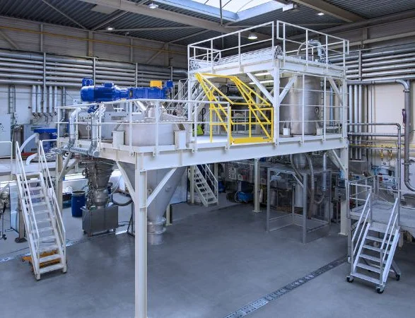 Centre d'essai pour systèmes de séchage de poudres et de solides en vrac